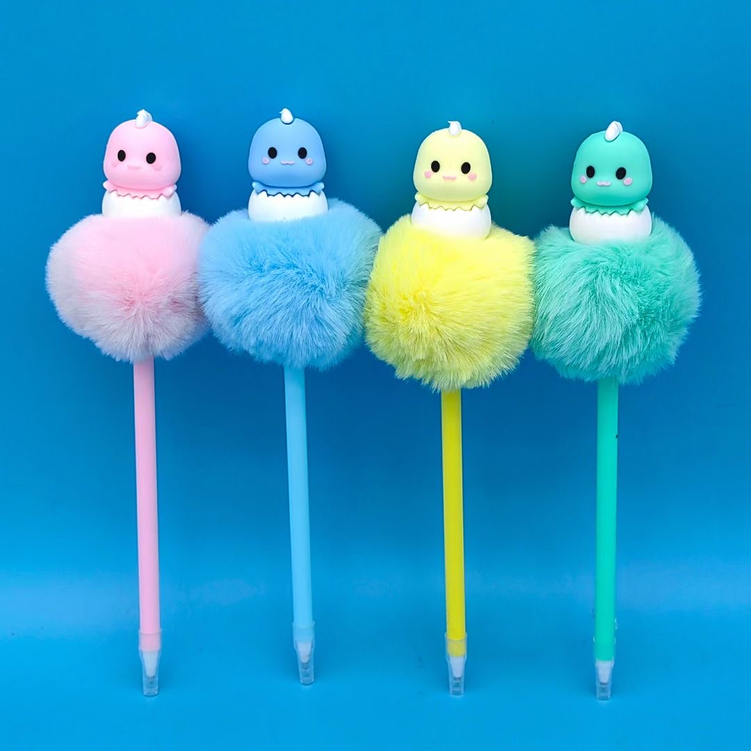 DINO POMPOM PEN